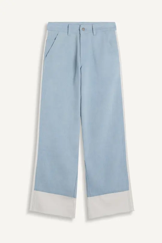 PALE – PANTALON BICOLORE EN DENIM