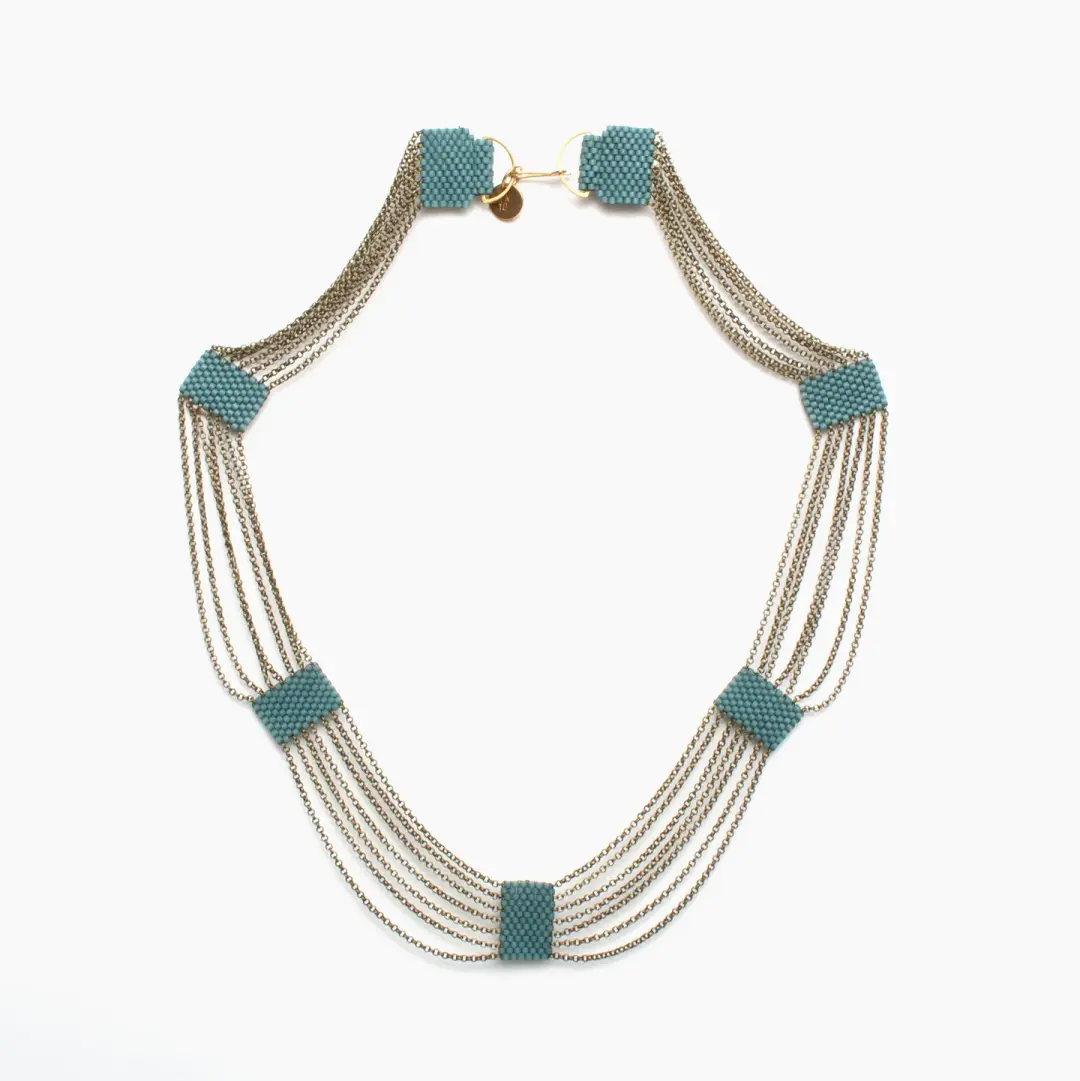 Eternity Necklace in Shale Blue