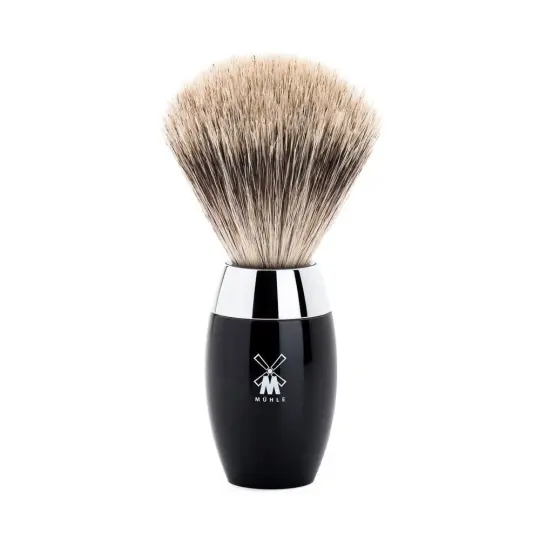 MÜHLE KOSMO Shaving Brush, Fine Badger, Black