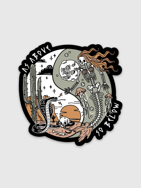 As Above So Below Sticker