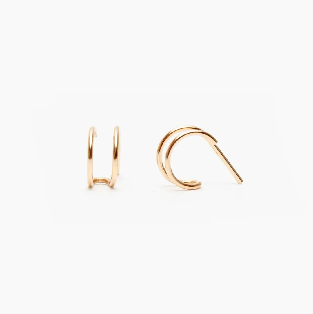 Double Up Post Earrings