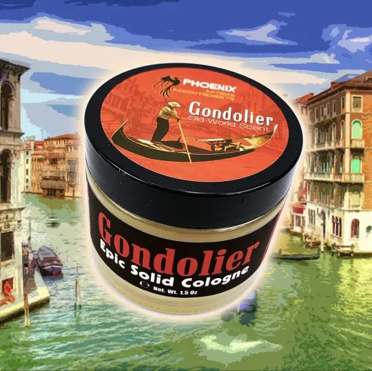 Gondolier Solid Cologne | Contains Prickly Pear Oil | Classic Old World Masculine