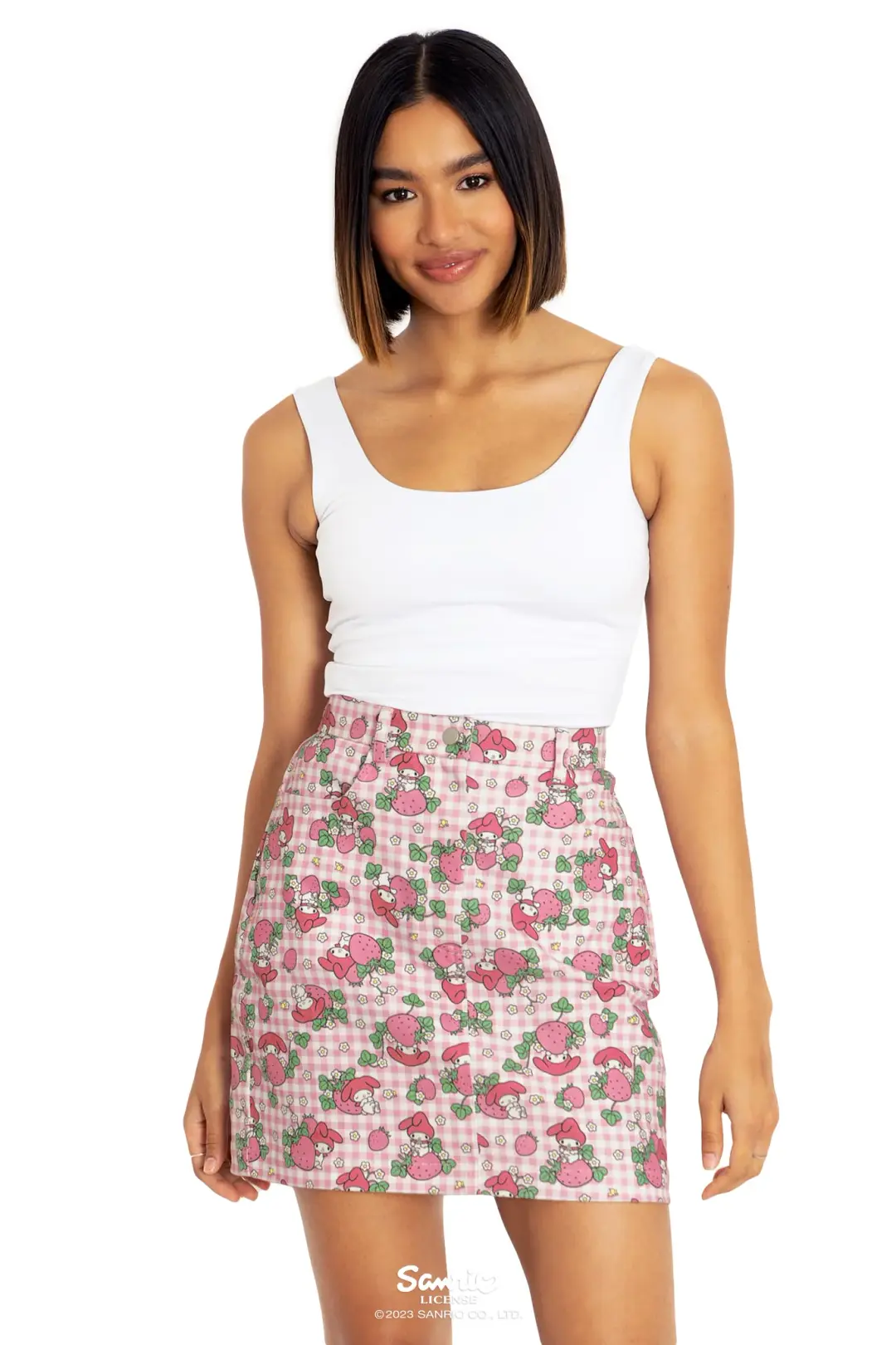 My Melody Strawberry Fields Pocket Mini Skirt