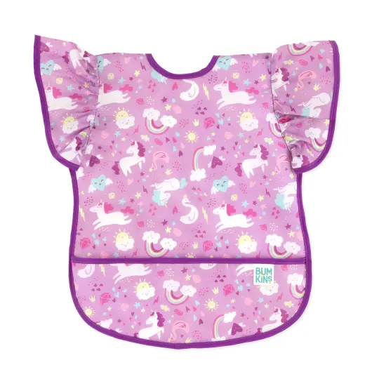 Ruffle Apron Bib: Unicorns