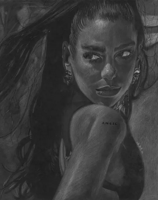 “Somewhere in the middle, think I lied a little.” DUA LIPA Art Print
