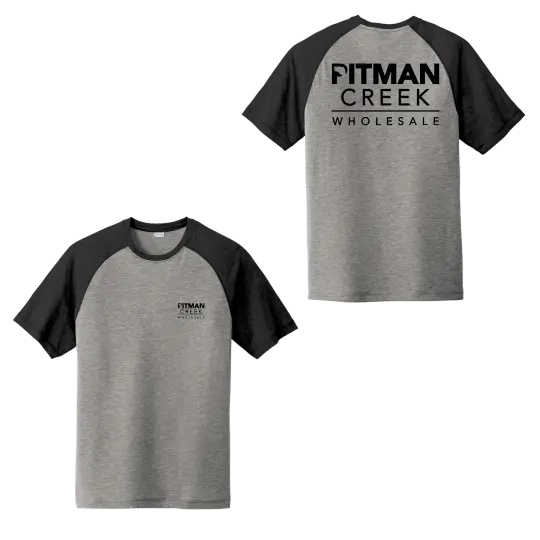 Pitman Creek Tri-Blend Wicking Raglan Tee