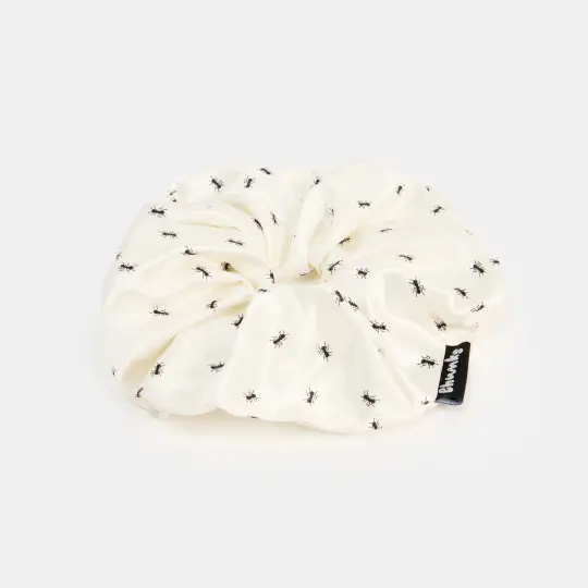 Silk Scrunchie in Large Ants