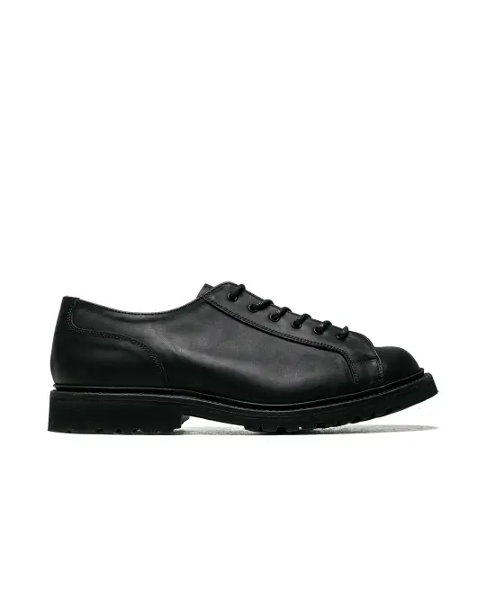 James Coward Trickers Monkey Shoe Black Pampus Leather