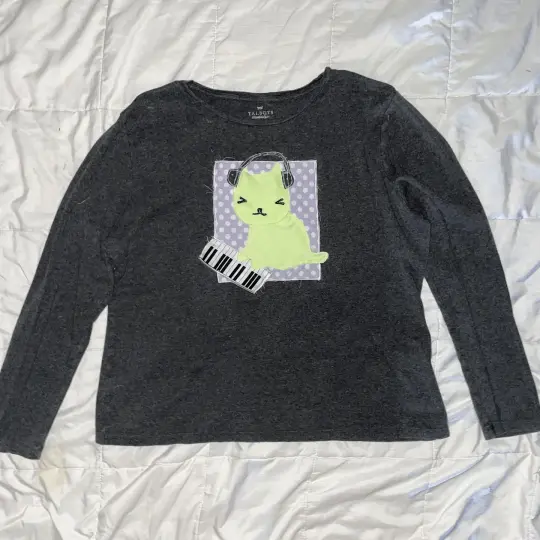 piano kitty shirt - 2