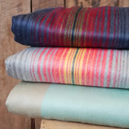 Colorful Alpaca Wool Blanket