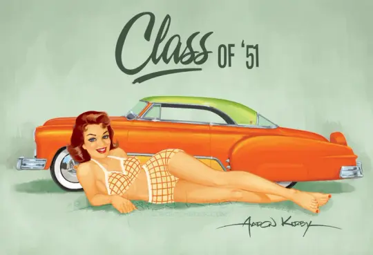 Larry Ernst Chevy (v1) pin up print