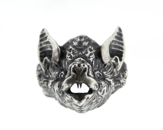 Oceans of Time: Vampire Bat Head Ring