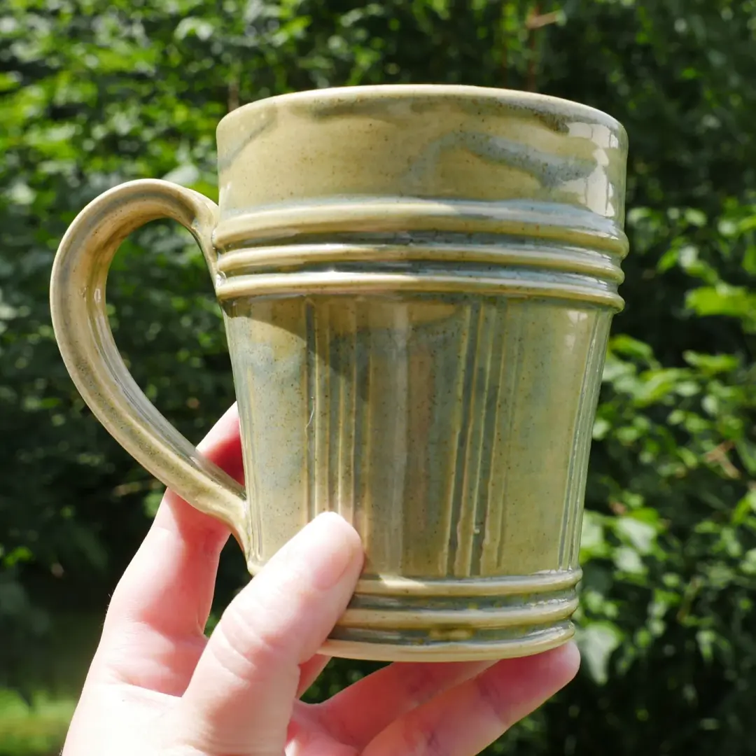 17th Century Mug - Green Glaze