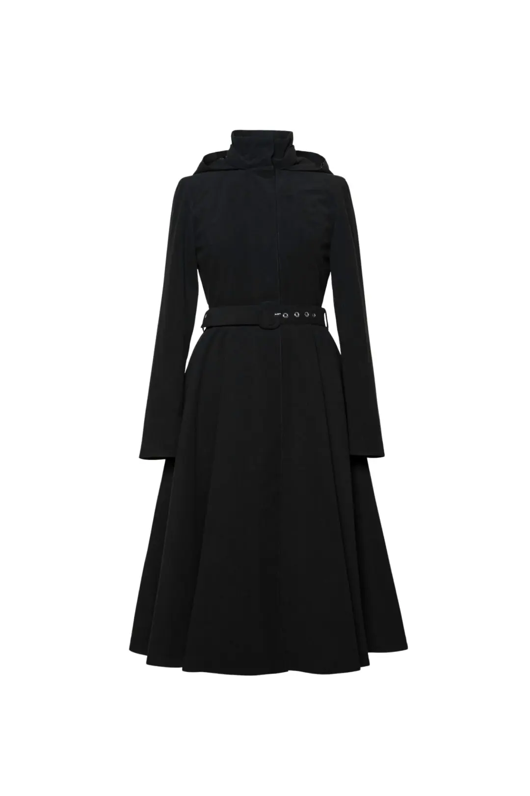 Warm Women's Single Breasted Fit and Flare Coat | Obsidian Frost