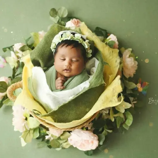 Shop the look: Green & Yellow Blossom Tones Merino Silk Layers, set of 3 layers (reg $147)