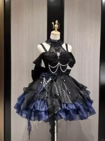 Black Swan Style Beaded Homecoming Dress ,A-Line Spaghetti Straps Elegant Princess Dress RS876