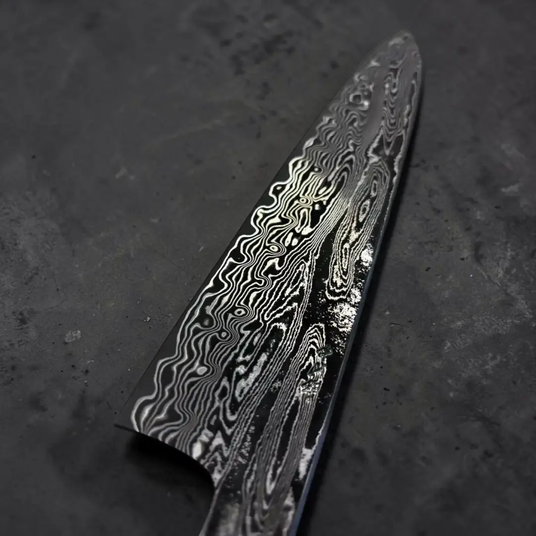 Nakagawa SPG STRIX Damascus Kurozome Gyuto 210mm