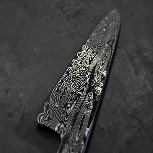 Nakagawa SPG STRIX Damascus Kurozome Gyuto 210mm