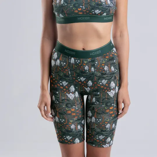 Biker High Waisted Haunted Forest