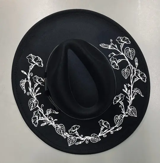 Morning Glory Vegan Felt XL Brim Hat