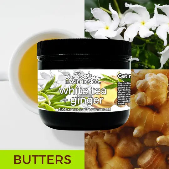 White Tea + Ginger #75 "Focus & Fortitude" - Aloe X Shea Body Moisturizer *Scent of the Year 2026*