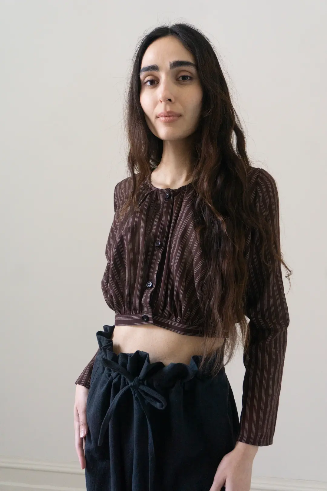 Callisto Top - Mahogany Stripe