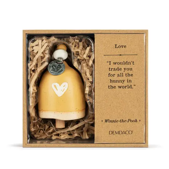 Demdaco Winnie the Pooh Mini Bell - Love