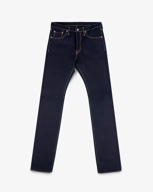 25oz Selvedge Denim Slim Cut Jeans - Indigo/Black