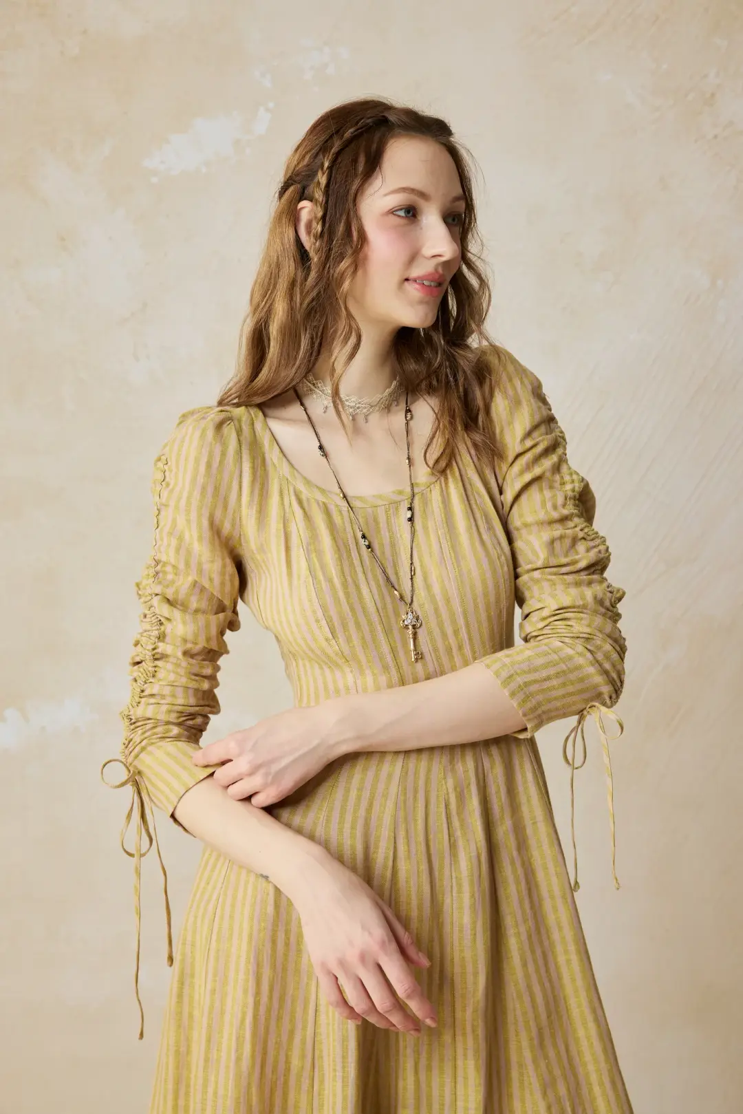 Crystal 17 | Victorian maxi linen dress