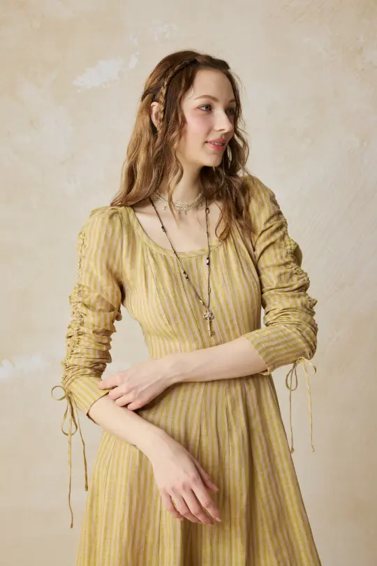Crystal 17 | Victorian maxi linen dress