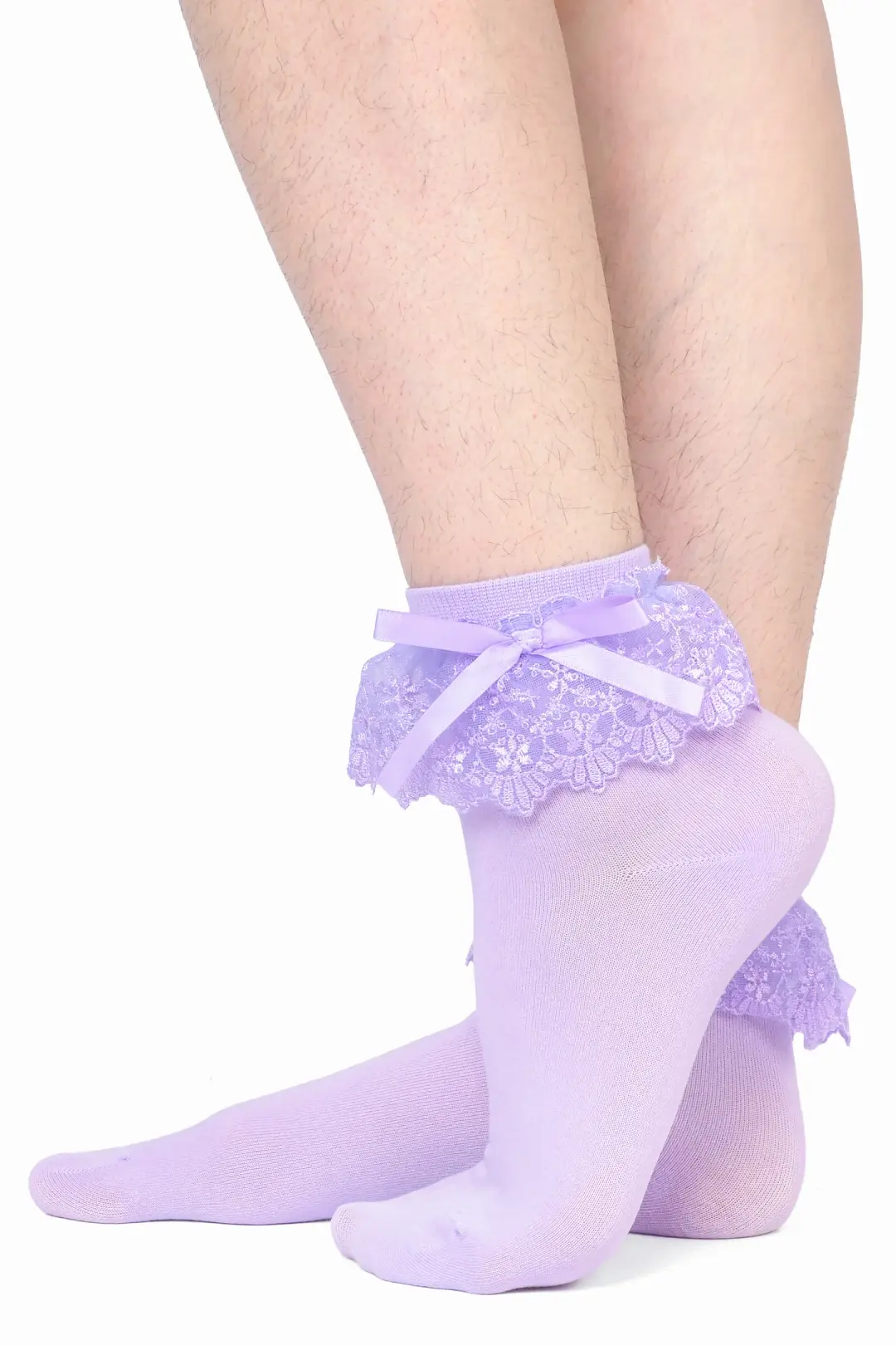 Nina Ruffle Socks - Lavender