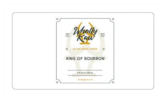 King of Bourbon After Shave Toner, Alcohol-Free