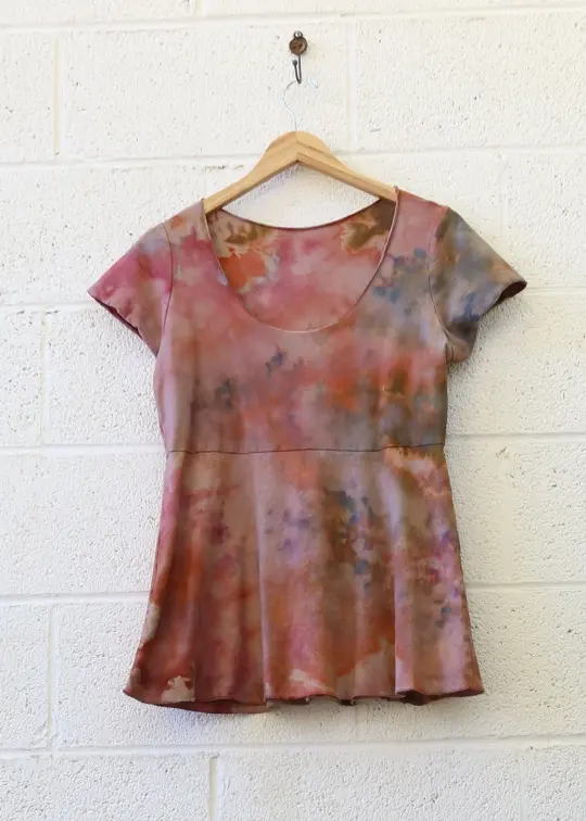 OOAK - Slip Eclipse Shirt / M / MED Hemp/Organic Cotton / Ice Dye (85)