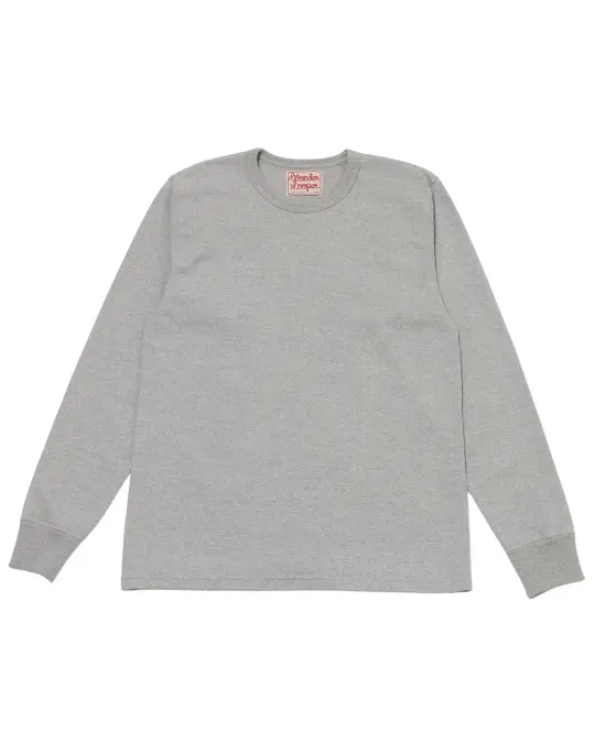 Double Heavyweight Long Sleeve T-shirt - Heather Grey