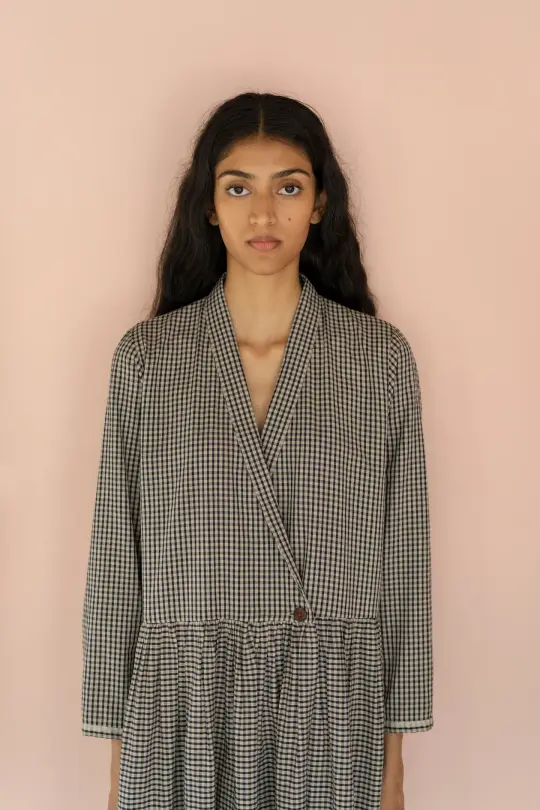SASHA - INDIGO CHECKS