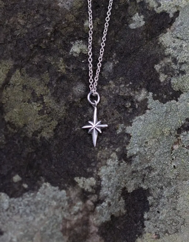 Collier pendentif 'Northern Star' en argent 925