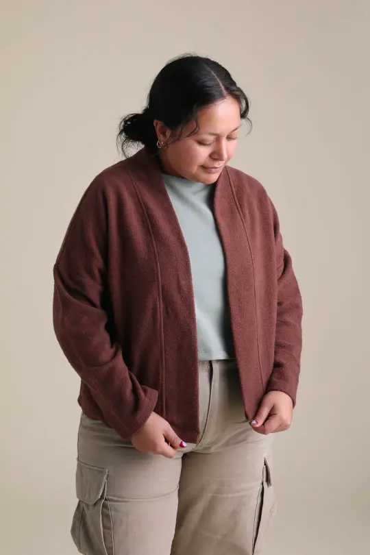 Drifter Cardigan in Chestnut