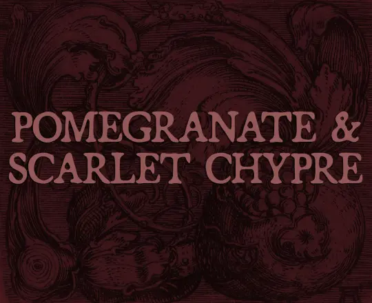 Pomegranate and Scarlet Chypre Perfume Oil