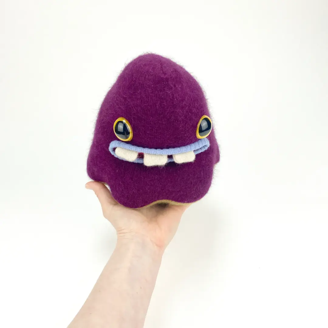 Woobie the plush handmade monster stuffed animal