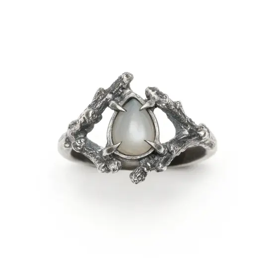 The Gray Lady. Gray Moonstone Ring. *Limited*
