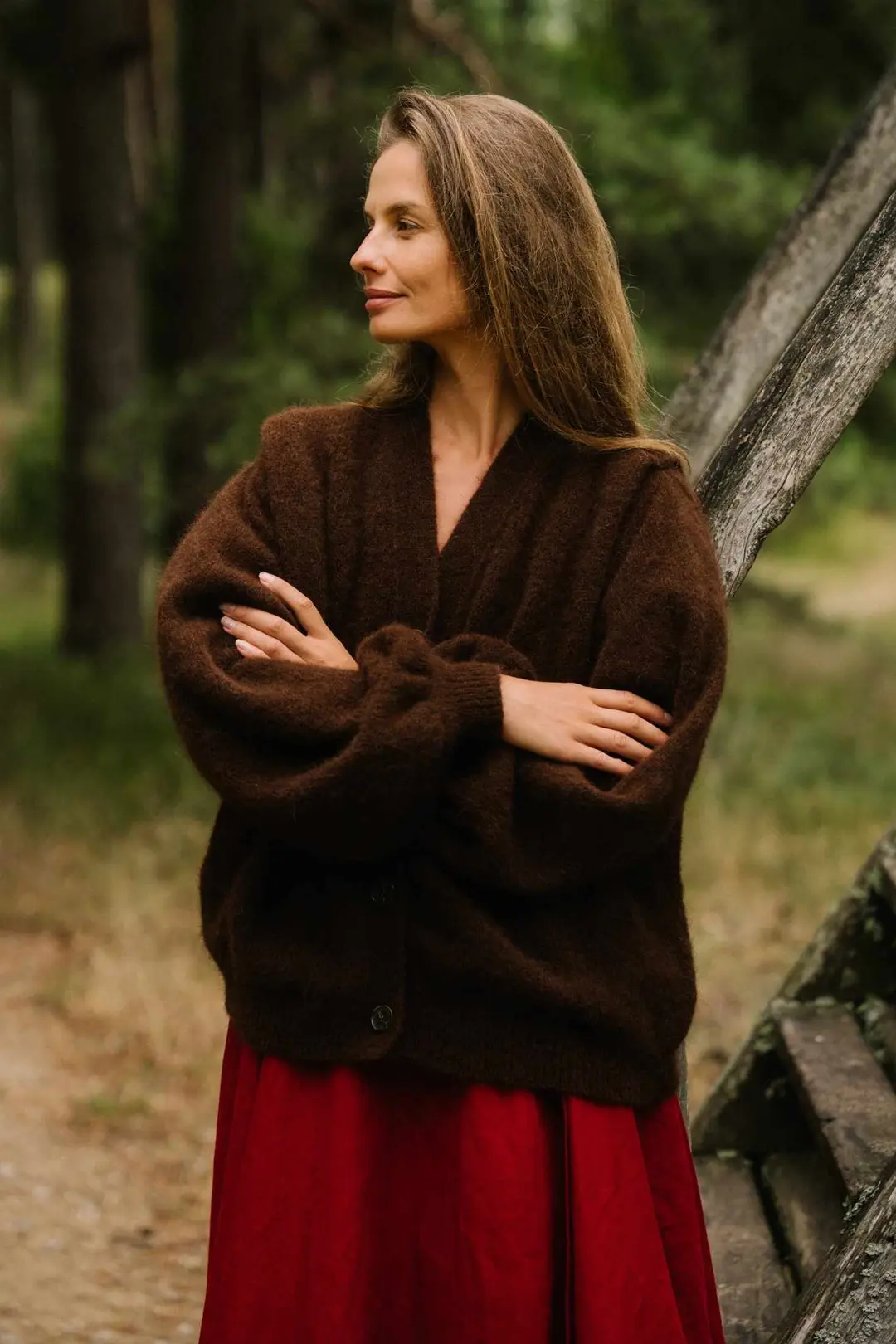 Nida – Oversized Alpaca Wool Blend Cardigan