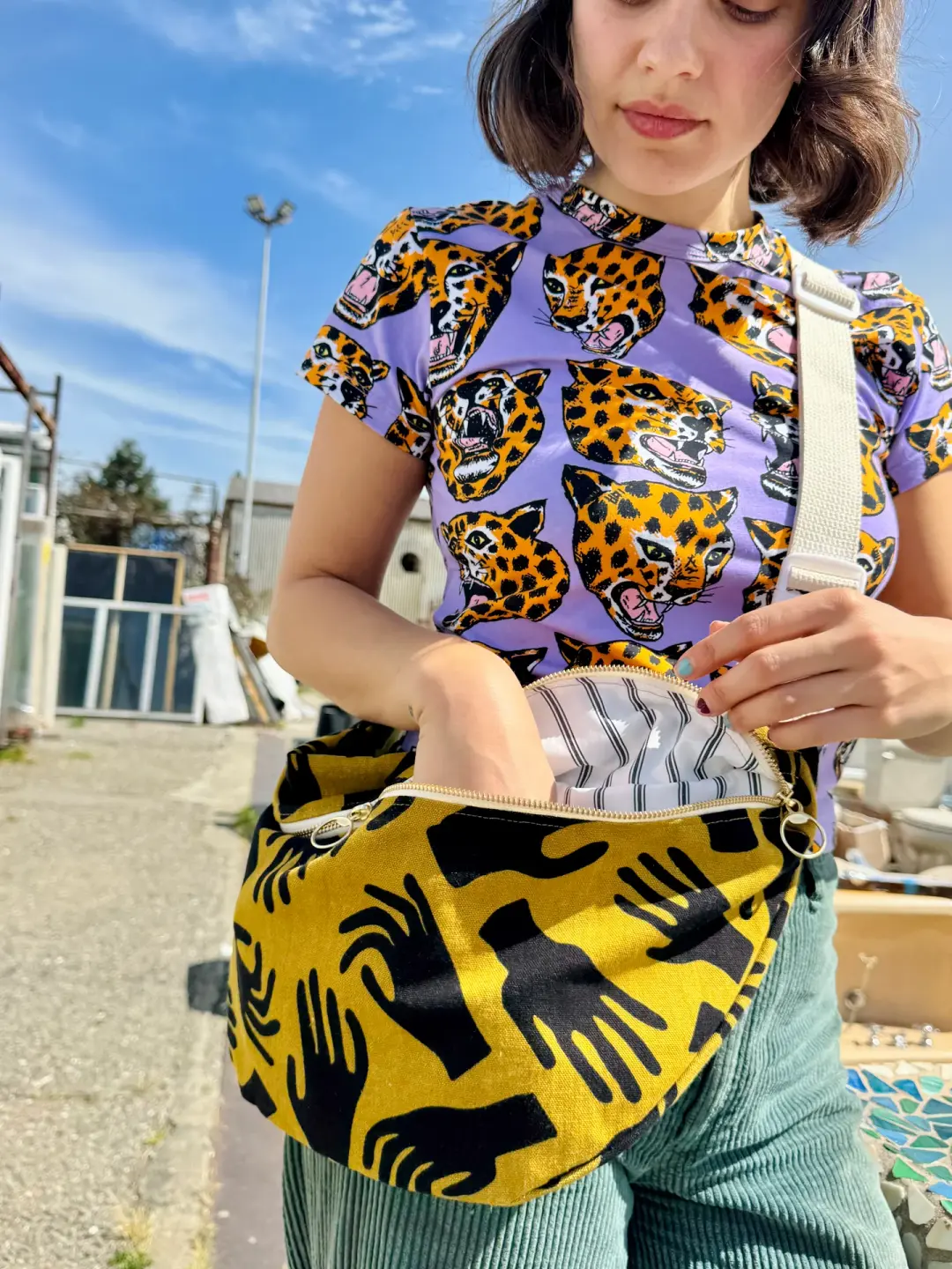 Mini Messenger Bag - Hands