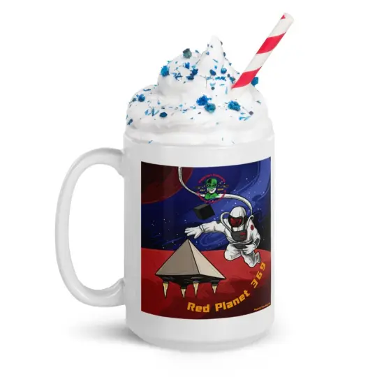 Red Planet 369 White Glossy Diner Style Coffee Mug | Available in 2 Sizes!