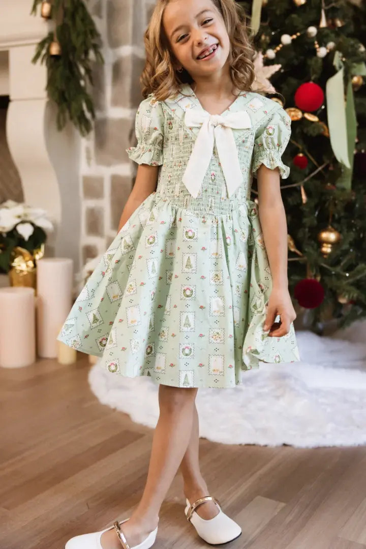 Mini Alice Dress in Merry Mail