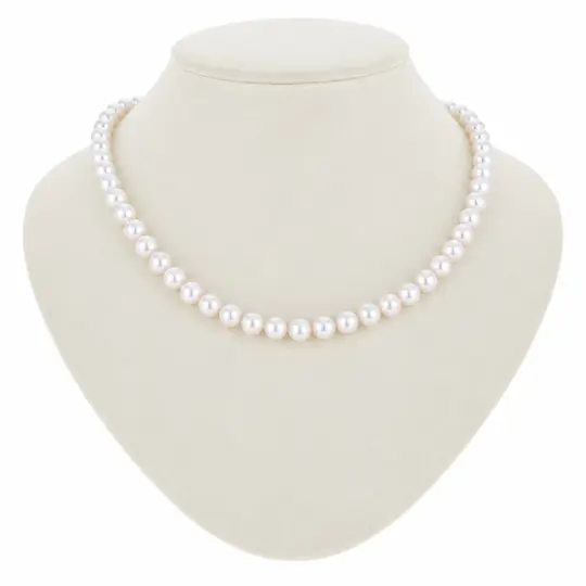 Akoya Pearl Necklace, 7.0–7.5 mm, with PSL & EPC Certificates