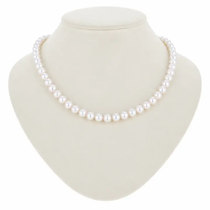 Akoya Pearl Necklace, 7.0–7.5 mm, with PSL & EPC Certificates