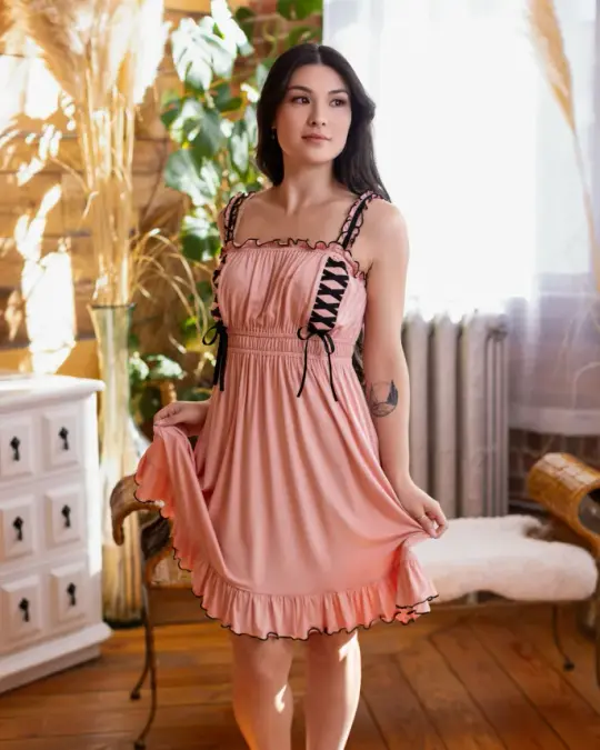 Goddess Nightgown in Pink (Restocking October 25th, 2026)