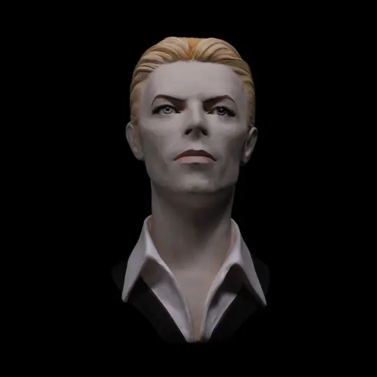 David Bowie 'The Thin White Duke'- Full Head + Bust Sculpture (Pre-Order)
