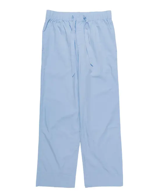 Tekla Poplin Pyjama Pants Shirt Blue
