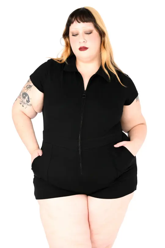 Jamie Lee Zip Up Romper